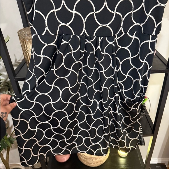 Saint Tropez West Black and White Mini Dress size large - Picture 5 of 8